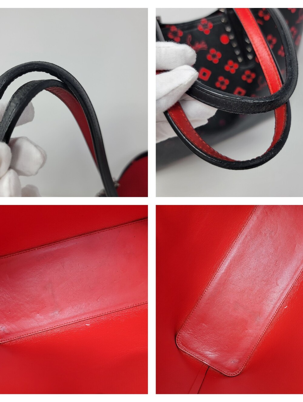 CHRISTIAN LOUBOUTIN Ombre Cabata Leather × Rubber Tote Bag | Limited Edition - Picture 8 of 9